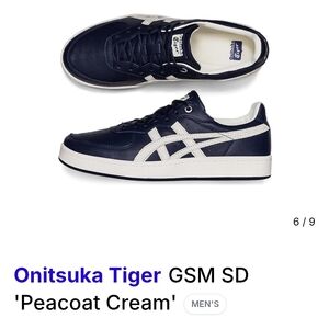 Onitsuka Tiger by Asics Unisex Sneakers in Navy and White Sz 6.5 (Rare)